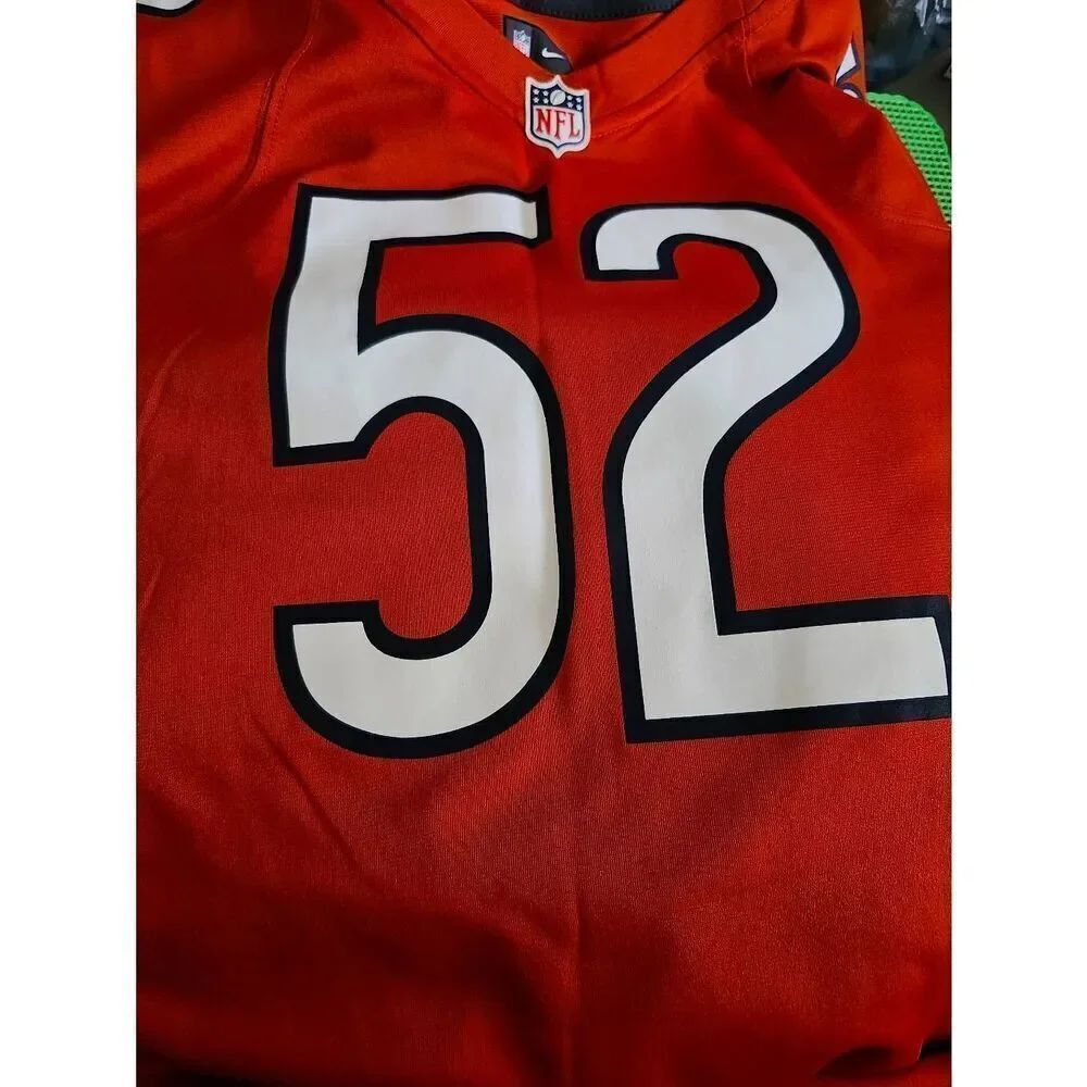 NFL Nike Chicago Bears Khalil Mack #52 Orange Nike Limited Jersey Size 3XL